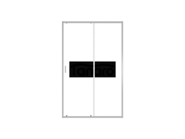 BESCO Drzwi prysznicowe przesuwne Zarya Chrom 120 DZ-120