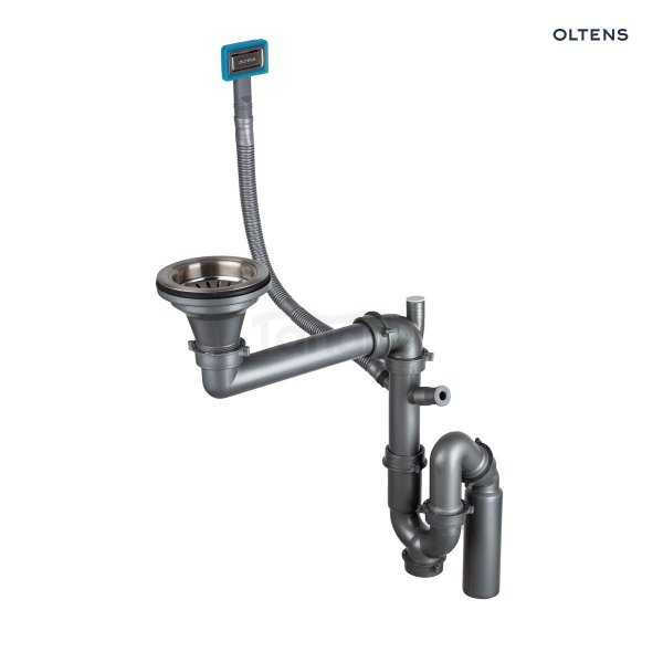 Oltens Stalvask zlewozmywak stalowy 1-komorowy 54x44 cm czarny 71101300