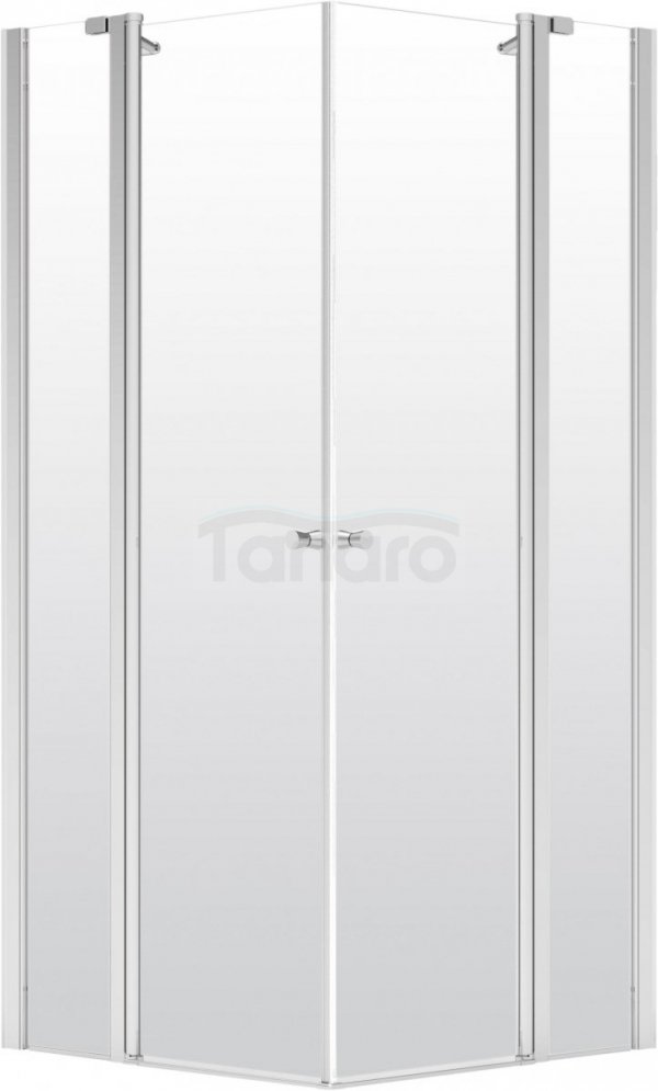 DEANTE - Kabina kwadratowa 90 cm ALPINIA szkło transparentne, profile chrom  KGA 041P