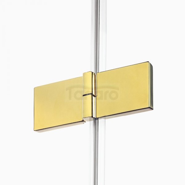 NEW TRENDY Kabina prysznicowa drzwi uchylne AVEXA GOLD SHINE Linia Platinium 100x80x200 EXK-1670/EXK-1671