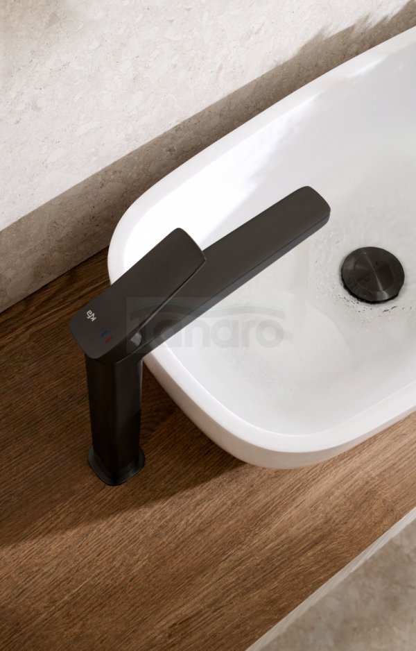 ARMATURA KRAKÓW KFA Bateria umywalkowa regulator R35 MALAGA BLACK 4522-825-81