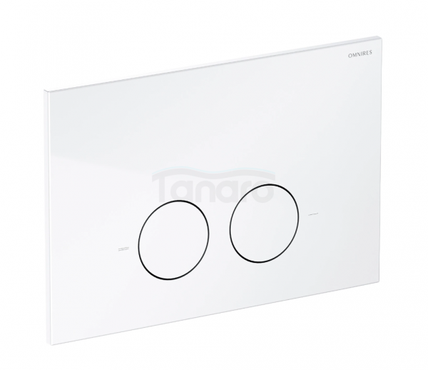 OMNIRES STRONGFRAME stelaż podtynkowy do miski toaletowej z ECO spłukiwaniem + MINIMAL przycisk spłukujący FLUSH SET biały połysk STFWCECO1M-RBP