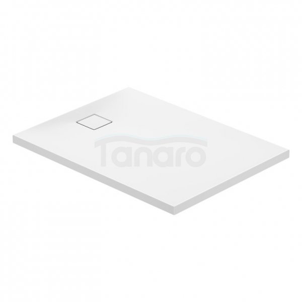 CERSANIT - Set C253 : brodzik prostokątny TAKO Slim 120x90x4,5 biały mat + syfon  S208-008