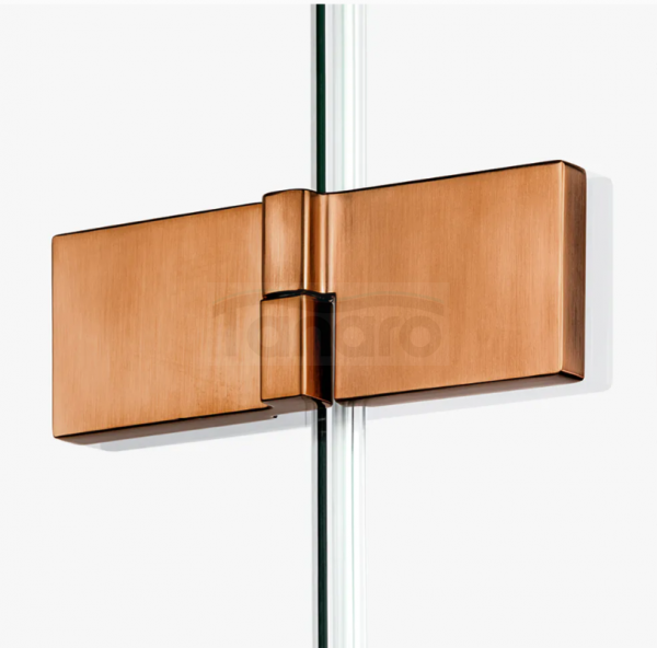 NEW TRENDY Kabina prysznicowa 90x90x200 Avexa Copper Brushed, podwójne drzwi EXK-3671