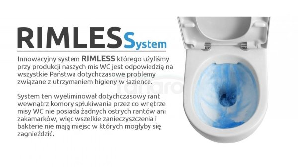 REA - Misa WC bezrantowa IVO Rimless