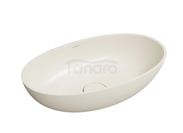 OMNIRES umywalka nablatowa, 60 x 35 cm SHELL M+ white sand mat (WS) SHELLUNWS
