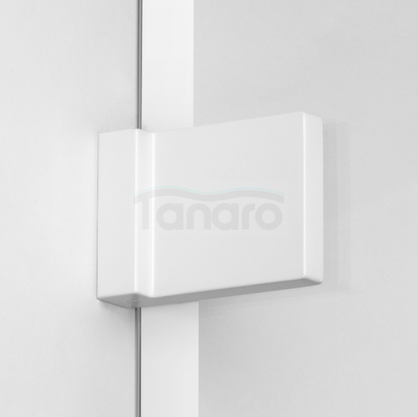 NEW TRENDY Kabina prysznicowa walk in Avexa White 100x200, jednoelementowa. Ze wzorem ramki. Grubość szkła 6mm  EXK-2995