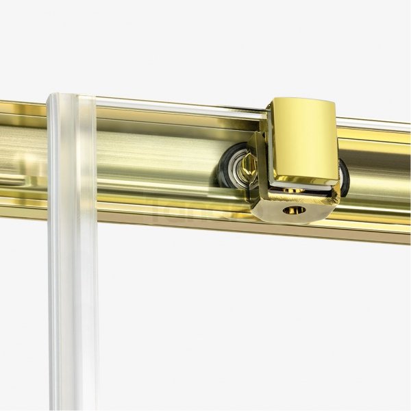 NEW TRENDY Kabina prysznicowa drzwi podwójne przesuwne PRIME LIGHT GOLD 80x100x200 K-1550