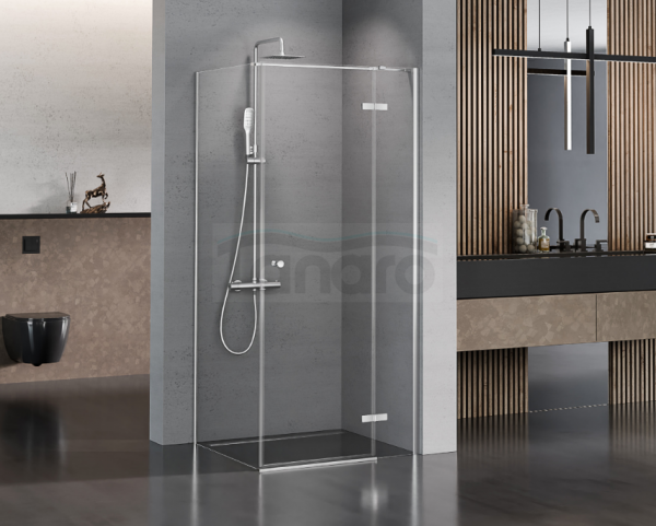 NEW TRENDY Kabina prysznicowa KALIBRA S CHROM 100x90x195 szkło 6mm K-4984-S
