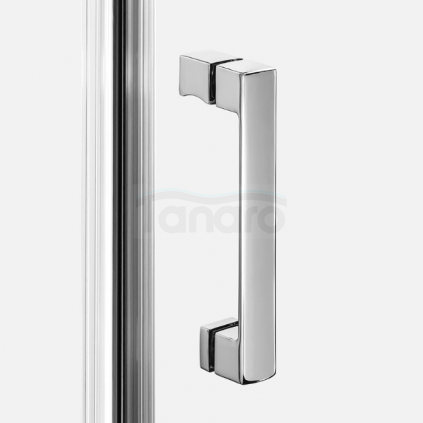 NEW TRENDY Kabina NESTA chrom 2D półokrągła  80x80x200 czyste 6mm Active Shield 2.0 K-3681