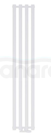 AQUAFORM - Grzejnik łazienkowy ASAMI pionowy 1800X422 618W / przył. dolne 50MM biały  GRŁ-G/A-1800X422-B