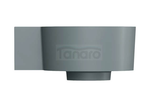 OMNIRES umywalka nablatowa/wisząca - lewa, 33 x 34 cm OVO M+ ash grey mat OVO335UWLAG