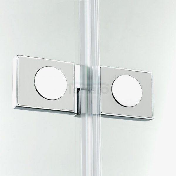 NEW TRENDY Drzwi prysznicowe wnękowe podwójne składane NEW SOLEO 130x195 D-0258A