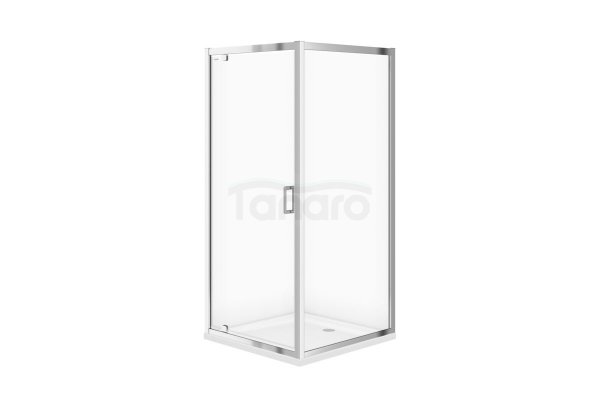 CERSANIT - Set B92 Kabina ZIP kwadrat 80 x 80 x 190 szkło transparentne z brodzikiem Tako 80 x 4  S610-111