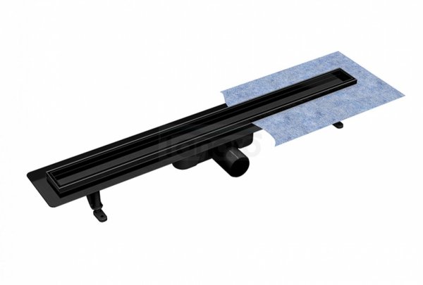 BESCO Odpływ prysznicowy liniowy Virgo Nero Duo 70x6 OL-70-VN