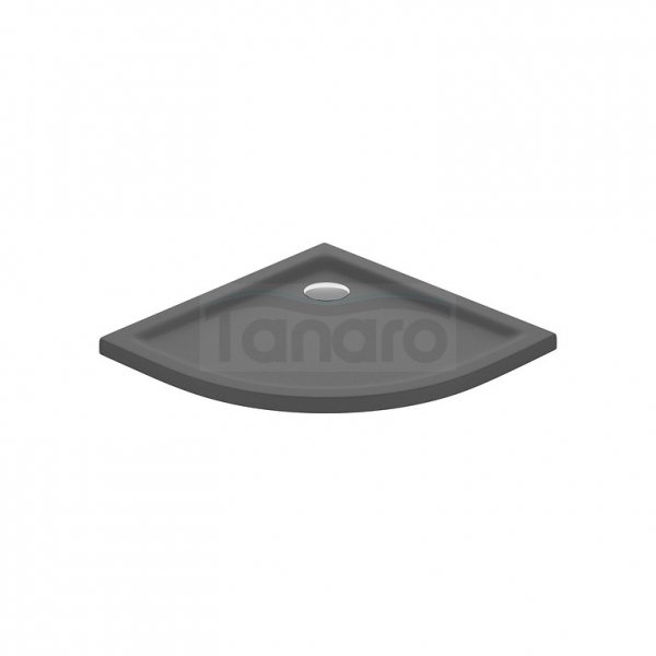 CERSANIT - Brodzik półokrągły TAKO 90x4 szary mat  S204-036