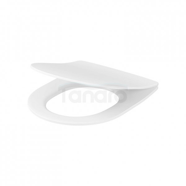CERSANIT SET C821: MISKA ZAWIESZANA CITY PRO OVAL CERSANIT VORTEX Z DESKĄ DUROPLASTOWĄ MOONWAY SPOT SLIM PODŚWIETLANĄ LED S4004-137