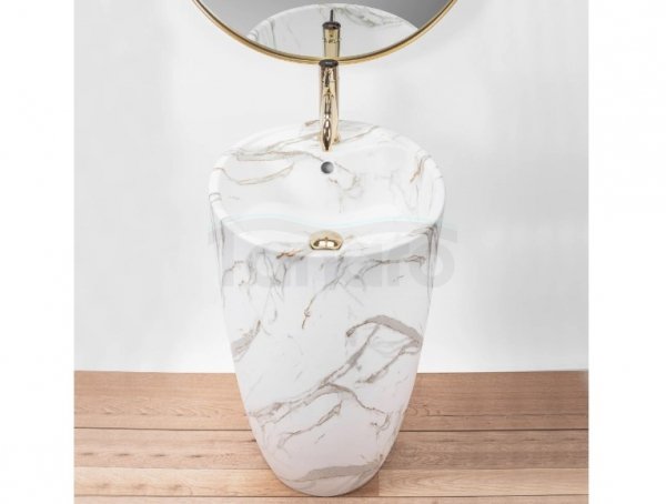 REA - Umywalka Ceramiczna Wolnostojąca ANYA Lava mat