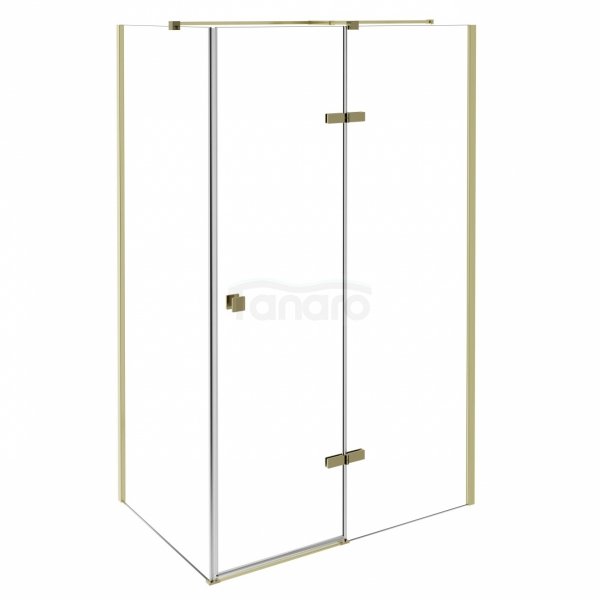 BESCO Kabina prysznicowa Pixa Gold 100x90 Prawa PPP-109-195G