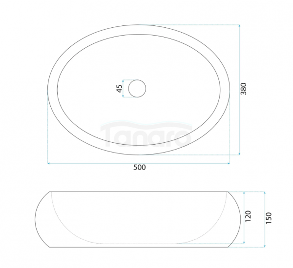 REA Umywalka nablatowa Rea Mika Gabro 