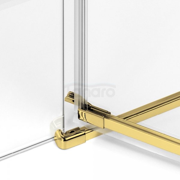 NEW TRENDY Kabina prysznicowa drzwi uchylne AVEXA GOLD SHINE Linia Platinium 80x70x200 EXK-1644/EXK-1645
