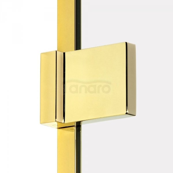 NEW TRENDY Kabina prysznicowa drzwi uchylne AVEXA GOLD SHINE Linia Platinium 100x100x200 EXK-1674/EXK-1675