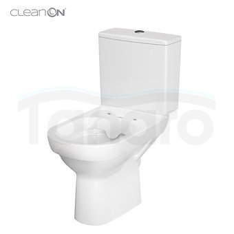 CERSANIT - WC Kompakt CITY z Deską antybakteryjną, duroplastową, wolnoopadającą z funkcją łatwego wypinania K35-035