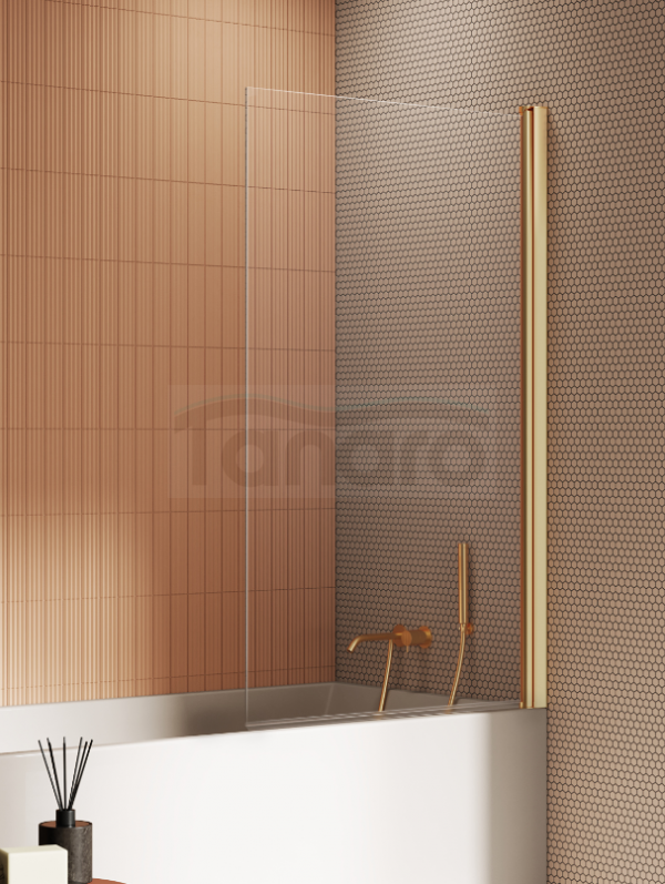 NEW TRENDY Parawan nawannowy New Soleo Gold Brushed, jednoelementowy 60x140 P-0179