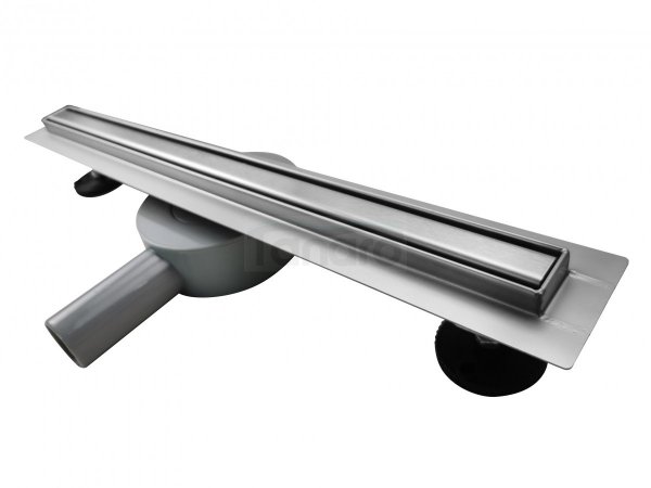 AQUALine - Odpływ liniowy podłogowy SLIM kwadrat chrom Obrotowy syfon ROZMIAR 100cm RSK01100