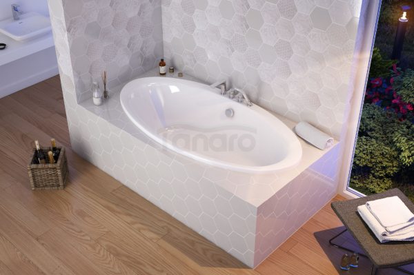 EXCELLENT Lumina wanna owalna 190x95 cm, biały połysk WAEX.LUM19WH