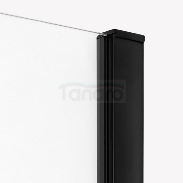 NEW TRENDY Kabina prysznicowa prostokątna PRIME BLACK 160x70x200 drzwi przesuwne black mat