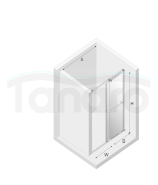 NEW TRENDY Drzwi wnękowe Smart 160x200 pojedyncze, reling EXK-6583