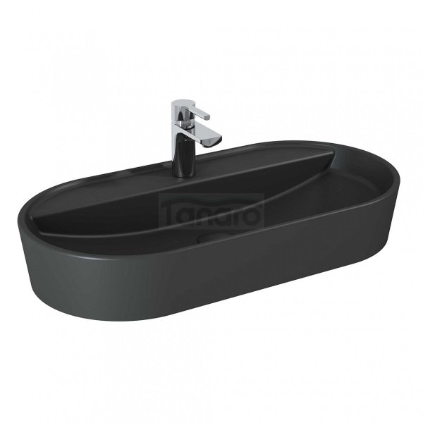ELITA UMYWALKA BABETTE 82x42 NABLATOWA, CERAMICZNA ANTHRACITE MATT 145108/RE040820016010
