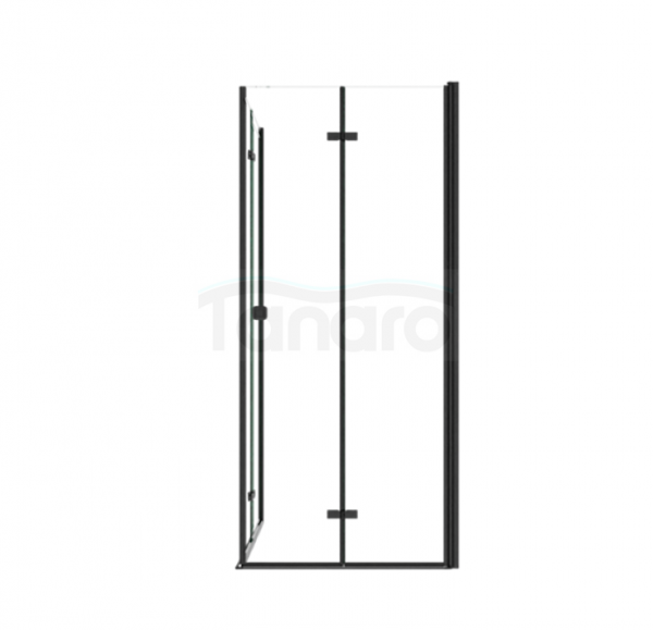 BESCO Kabina kwadratowa składana 80x80x195 Exo-H 80 Black KEHB-80-195