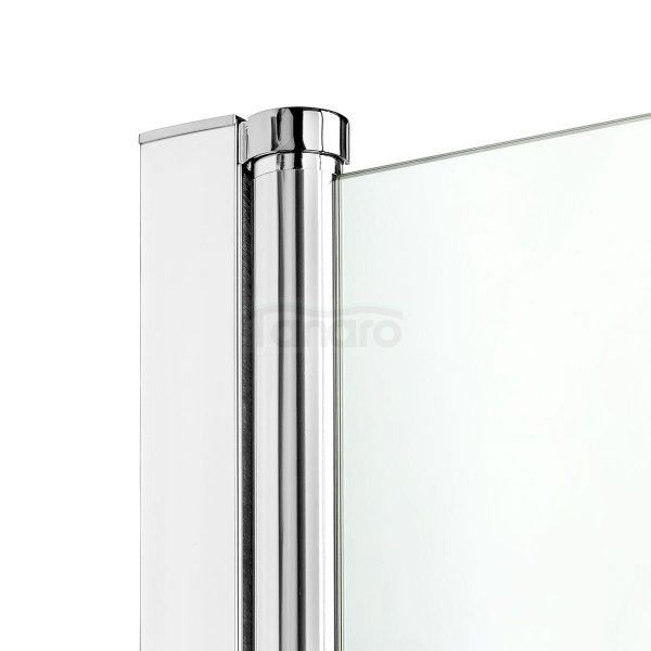 NEW TRENDY Drzwi wnękowe prysznicowe składane NEW SOLEO PLUS 140x195  PL PRODUKCJA