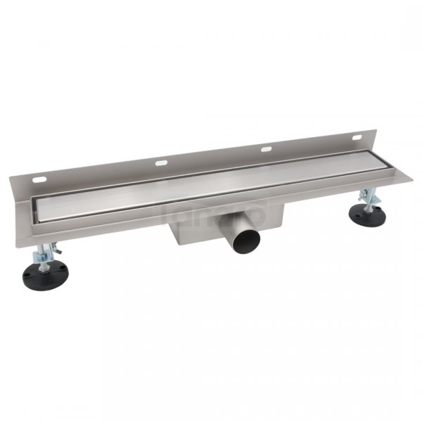 AQUALINE Odpływ liniowy przyścienny 2w1 ze stałym syfonem 80cm LS04800