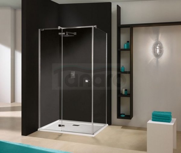 SANPLAST - Free Line KNDJ2/FREE-80x120-S kabina narożna prostokątny 800 x 1200 x 1950 mm chrom/srebrny błyszczący szkło hartowane transparentne W0 Glass protect  beSMART