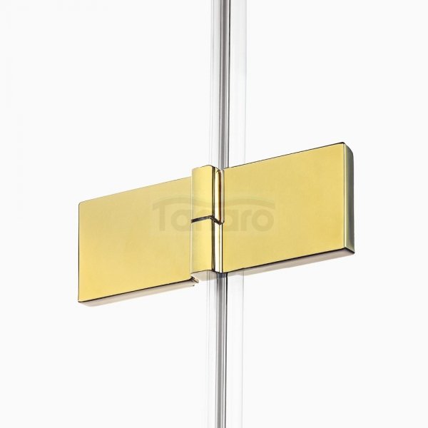 NEW TRENDY Kabina prysznicowa przyścienna PRIME LIGHT GOLD 120x70x200 K-1108/K-1136