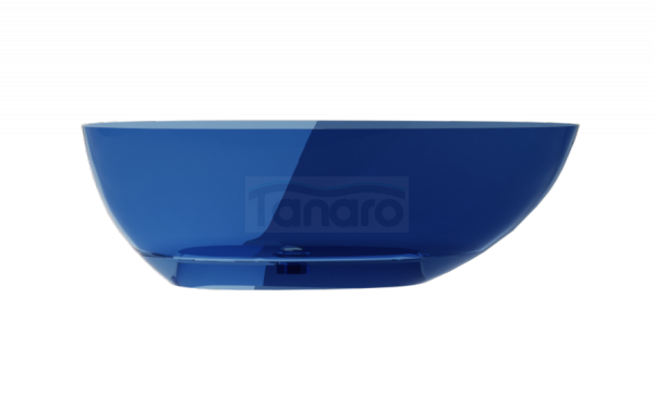 BESCO Wanna wolnostojąca 160x75 Xara Blue Wave syfon chrom #WAX-160-BWC