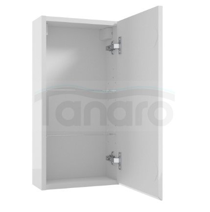 AQUAFORM - szafka łazienkowa wisząca 1D 2S OTTIMA 50 biały połysk 50x60x15  AQ.401-1405011