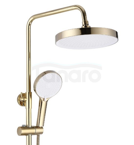 REA -  Zestaw Prysznicowy BLOOM BIAŁY ZŁOTY / WHITE GOLD