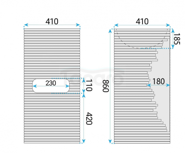 REA Umywalka Wolnostojąca REA Travena Round 