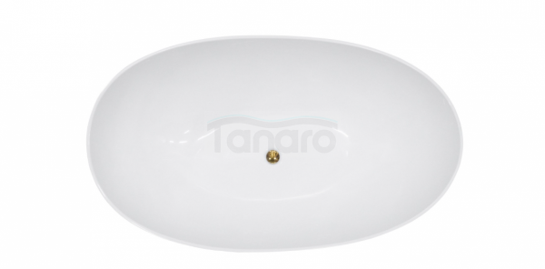 BESCO Wanna wolnostojąca Siya 172x100cm + klik-klak chrom czyszczony od góry #WMD-172-SKC