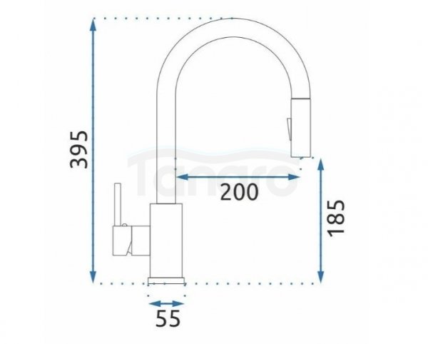 REA - Bateria kuchenna FRESH Szczotkowana stal