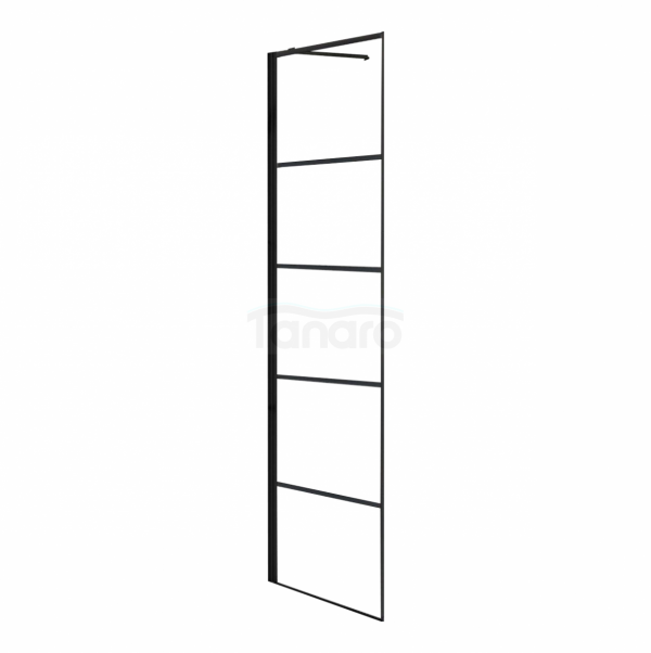 REA - Ścianka stała do kabin Molier Black 80