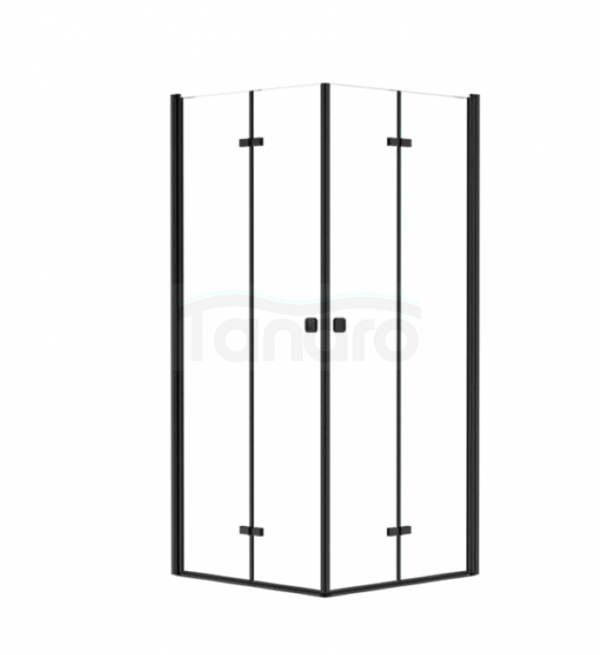 BESCO Kabina kwadratowa składana Exo-H 90 Black KEHB-90-195