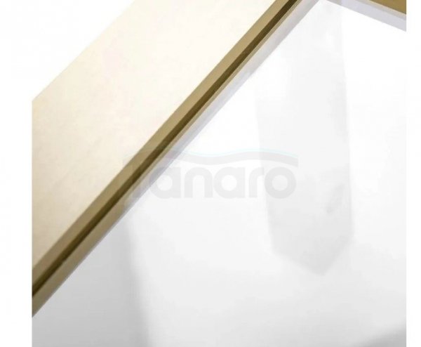 REA - Drzwi Prysznicowe Przesuwne RAPID SLIDE 120 Złote Szczotkowane