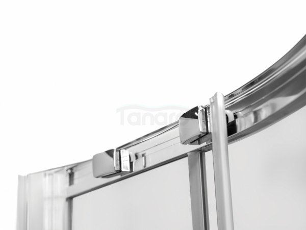 BESCO Kabina prysznicowa półokrągła Modern Chrom 90 x 190 MP-90-190-C