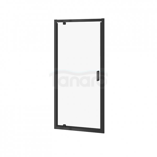CERSANIT - Drzwi PIVOT kabiny prysznicowej ARTECO 80x190 czarne  S913-011
