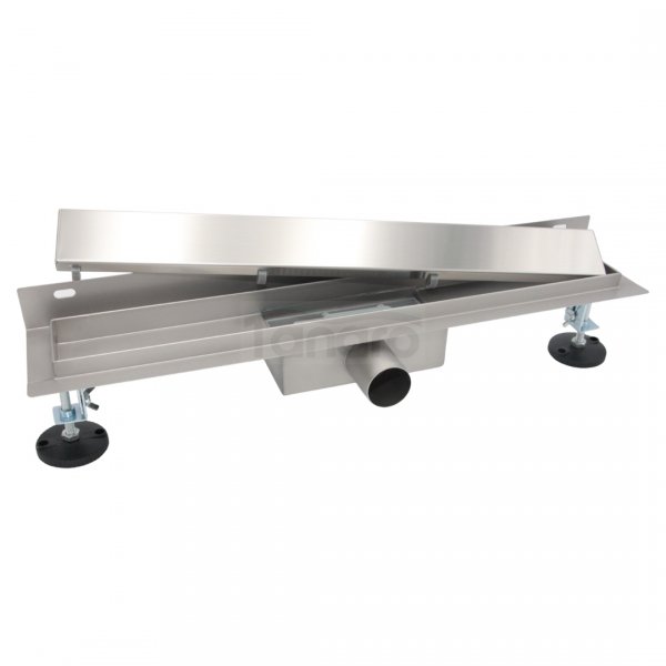 AQUALINE Odpływ liniowy przyścienny 2w1 ze stałym syfonem 120cm LS041200
